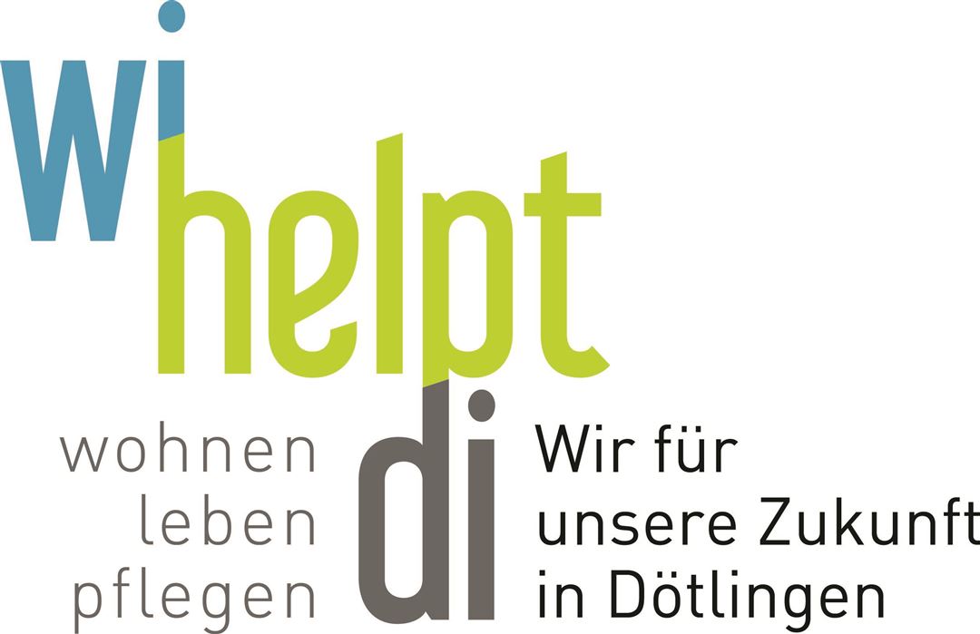 Logo des Vereins wi helpt di. Wohnen leben, pflegen. Wir f&uuml;r unsere Zukunft in D&ouml;tlingen.